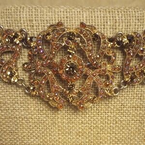 Elegant Gold and Brown Women's Necklace